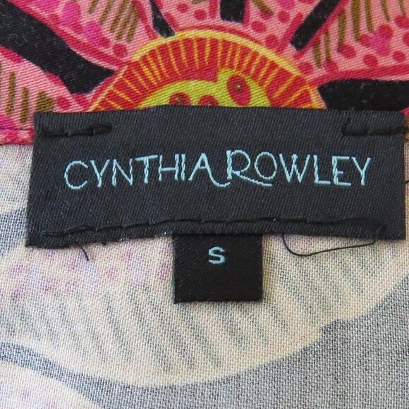 Cynthia Rowley Women's Floral Tunic Blouse Small EUC - Picture 6 of 8
